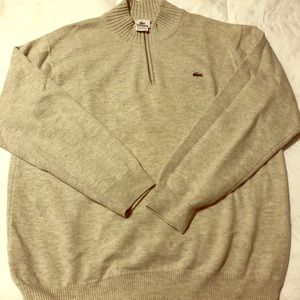 Lacoste men’s wool grey sweater